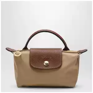Longchamp Le Pliage Original blue navy clutch bag