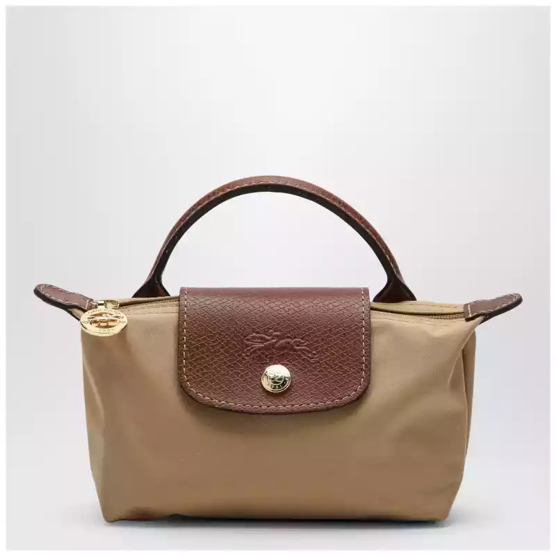 Longchamp Le Pliage Original blue navy clutch bag