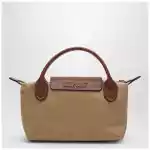 Longchamp Le Pliage Original blue navy clutch bag
