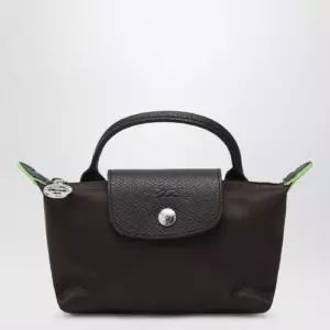 Longchamp Le Pliage Green Mocha coloured hand bag