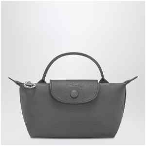 Longchamp Anthracite grey pochette Le Pliage One