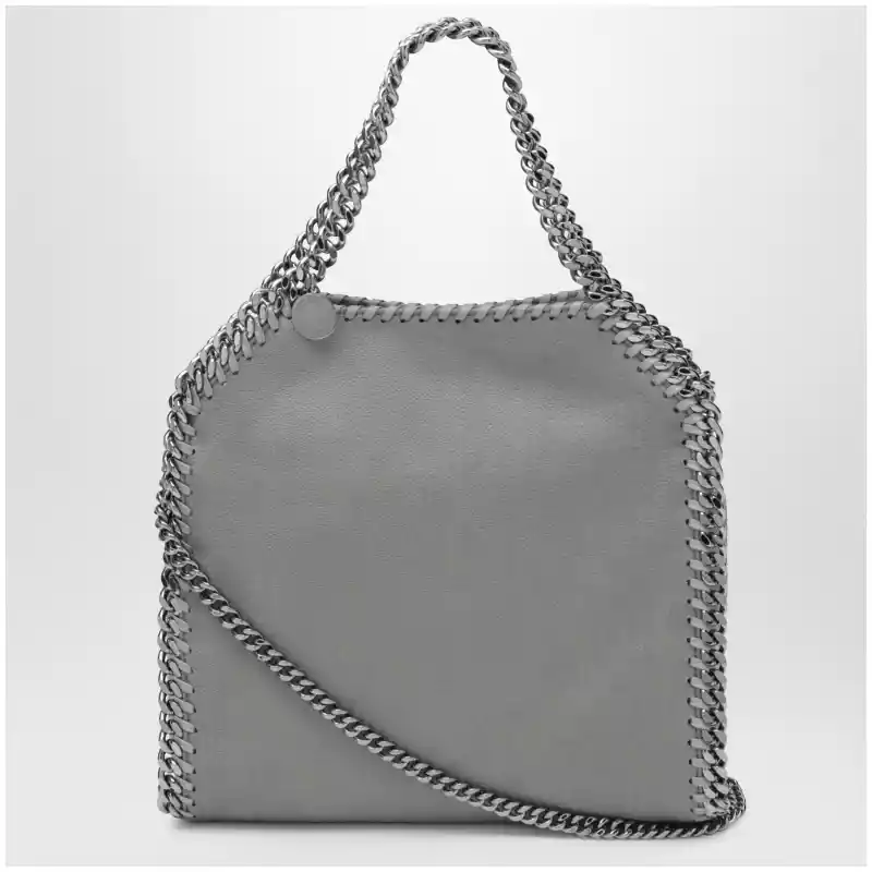 371223W9132_T_STELL-1220.a Stella McCartney Mini Falabella tote bag in light grey