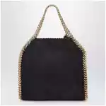 Stella McCartney Black/gold Falabella Mini Tote bag