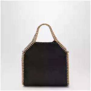 Stella McCartney Black Falabella Tote bag micro