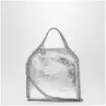 Stella McCartney Falabella micro tote bag in silver