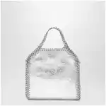 Stella McCartney Falabella micro tote bag in silver