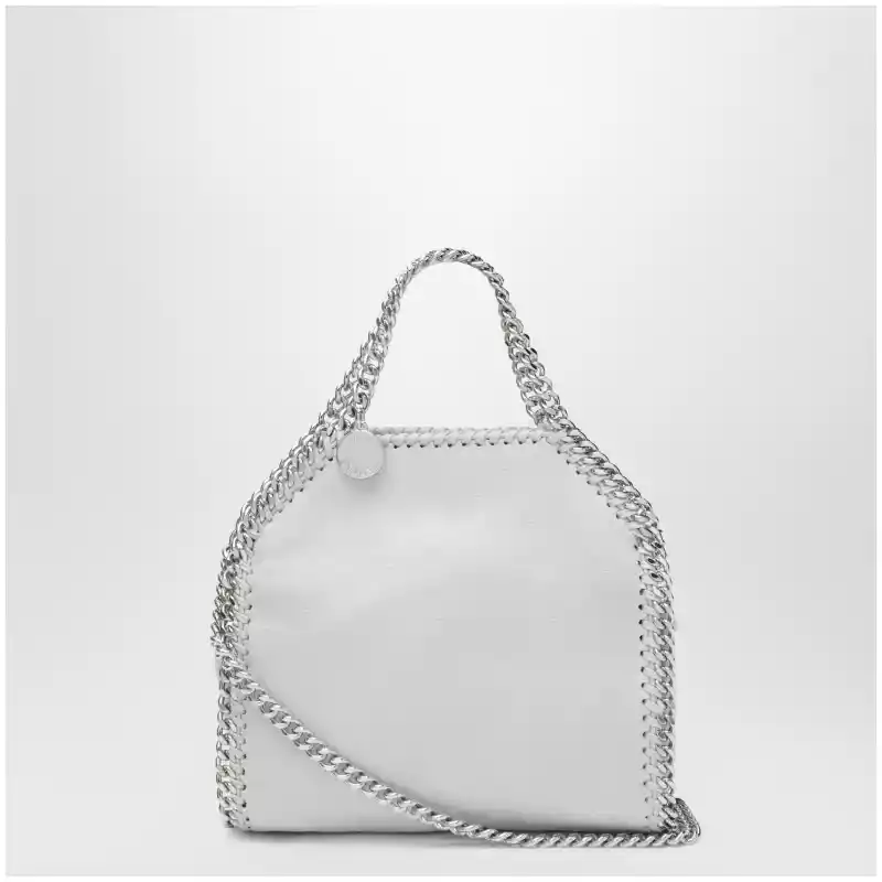 Stella McCartney Pearl grey micro Falabella tote bag