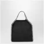 Stella McCartney Falabella mini tote bag in black crystal mesh