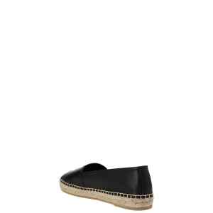 Saint Laurent Logo Leather Espadrilles