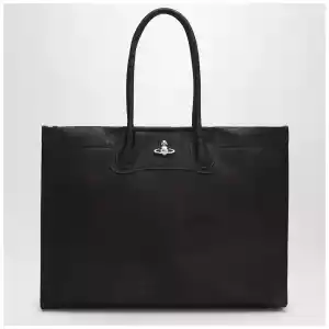 Vivienne Westwood Troy tote bag in dark brown leather