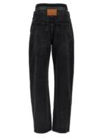 Denim X Alexander Wang Slit Hem Prestyle Hotfix Mesh Undie Jeans
