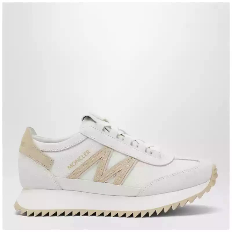 Moncler Pacey2 Sneakers in white canvas and leather