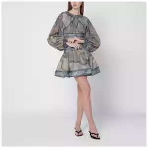 ZIMMERMANN Wanderlust tapestry-print mini dress