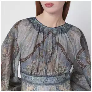 ZIMMERMANN Wanderlust tapestry-print mini dress