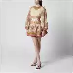 ZIMMERMANN Indra mini dress with floral motif