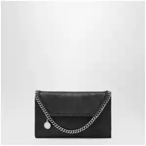Stella McCartney Falabella crossbody wallet bag in black