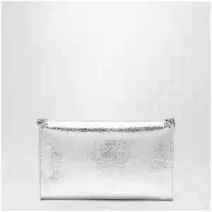 Stella McCartney Falabella metallic silver crossbody wallet bag