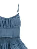 Zimmermann Pleated Tiered Midi Dress