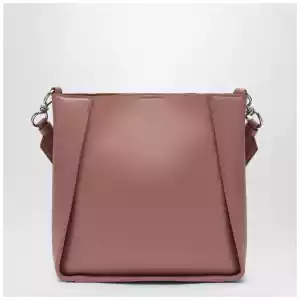 Stella McCartney Square pink crossbody bag with logo