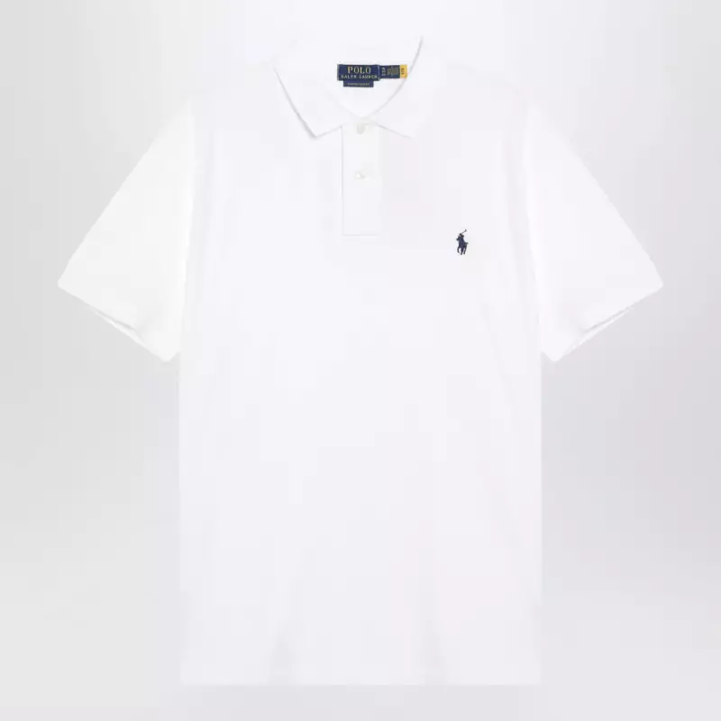 Polo Ralph Lauren White cotton Custom Slim-Fit polo