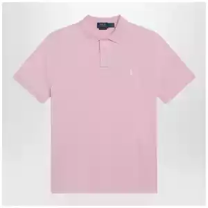 Polo Ralph Lauren Pink Custom Slim-Fit cotton polo shirt