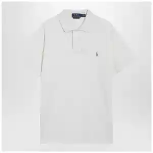 Polo Ralph Lauren Cream-colored cotton Custom Slim-Fit polo shirt
