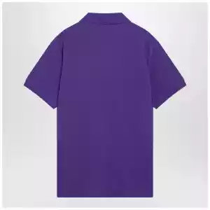 Polo Ralph Lauren Purple cotton Custom Slim-Fit polo shirt
