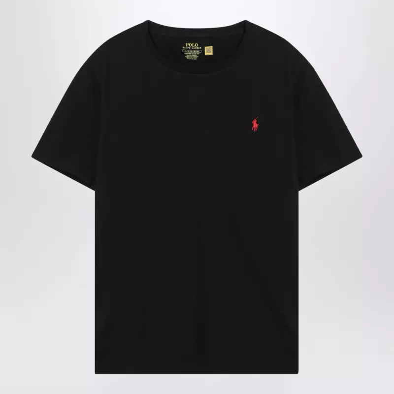 Polo Ralph Lauren T-shirt black in cotton Custom Slim-Fit