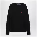 Polo Ralph Lauren Navy blue cable-knit cotton sweater