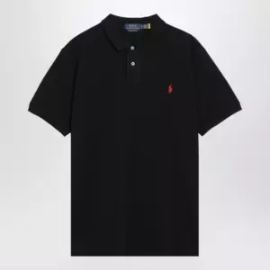 Polo Ralph Lauren Black cotton Custom Slim-Fit polo