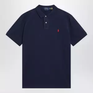 Polo Ralph Lauren Navy cotton Custom Slim-Fit polo shirt