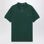 Polo Ralph Lauren Forest green cotton Custom Slim-Fit polo shirt