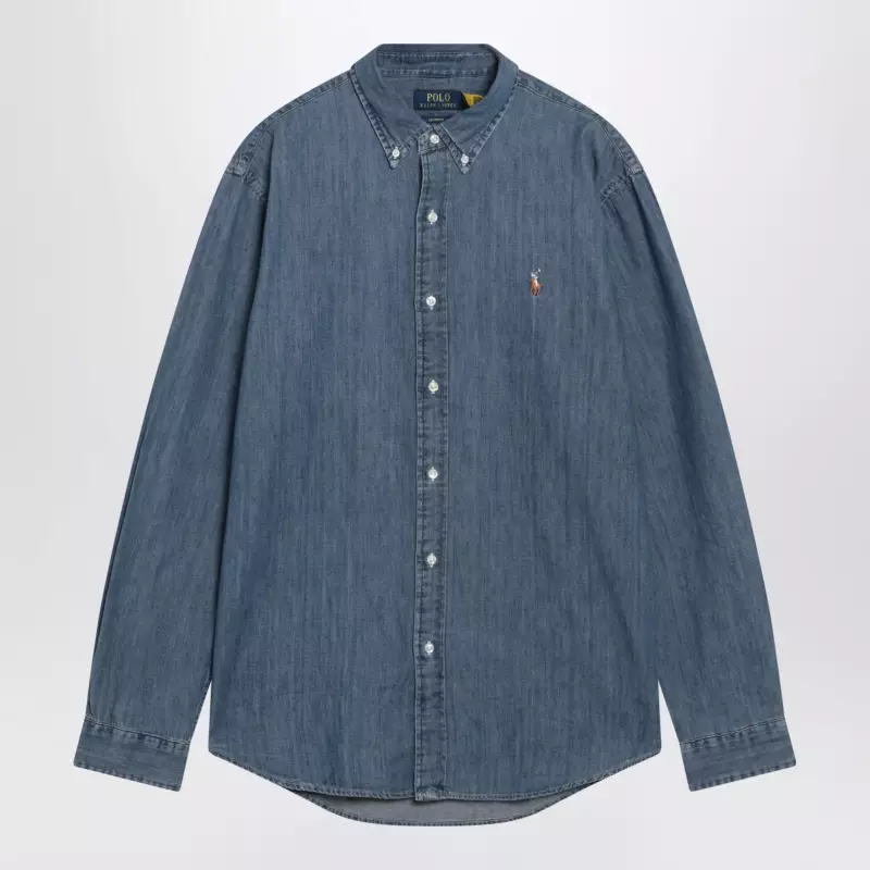 Polo Ralph Lauren Blue denim Custom-Fit shirt