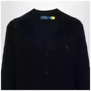 Polo Ralph Lauren Navy blue cable-knit cotton cardigan