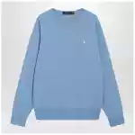 Polo Ralph Lauren Light blue cotton crew-neck sweatshirt
