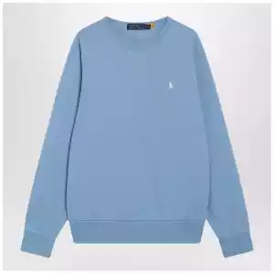 Polo Ralph Lauren Light blue cotton crew-neck sweatshirt