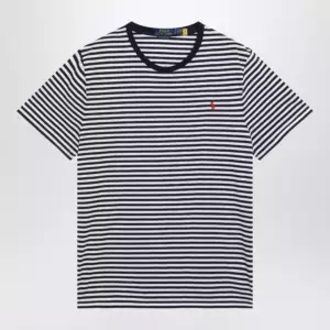 Polo Ralph Lauren White/Navy striped Custom Slim-Fit T-shirt