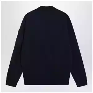 Polo Ralph Lauren Navy blue zip-up cotton-blend sweatshirt