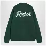 Polo Ralph Lauren Forest green cardigan with Ralph logo