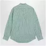 Polo Ralph Lauren White/green striped Custom-Fit shirt