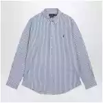 Polo Ralph Lauren White/blue striped Custom-Fit shirt