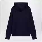 Polo Ralph Lauren Navy blue cotton cable-knit zip-up cardigan