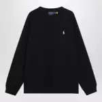 Polo Ralph Lauren Black cotton Relaxed-Fit crewneck sweatshirt