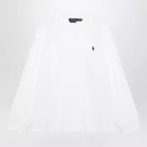 Polo Ralph Lauren White cotton Relaxed-Fit crewneck sweatshirt