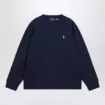 Polo Ralph Lauren Navy cotton Relaxed-Fit crewneck sweatshirt