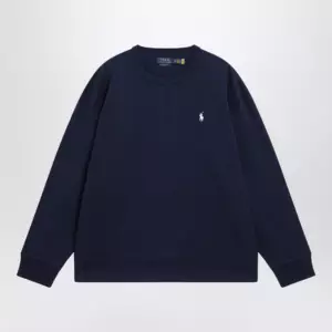 Polo Ralph Lauren Navy cotton Relaxed-Fit crewneck sweatshirt