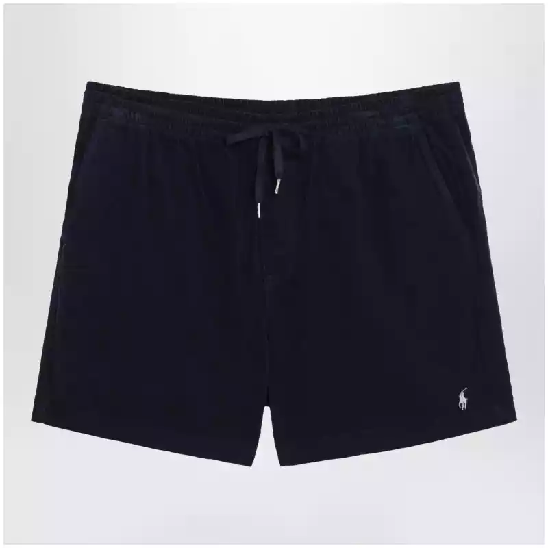 Polo Ralph Lauren Navy ribbed Classic-Fit shorts