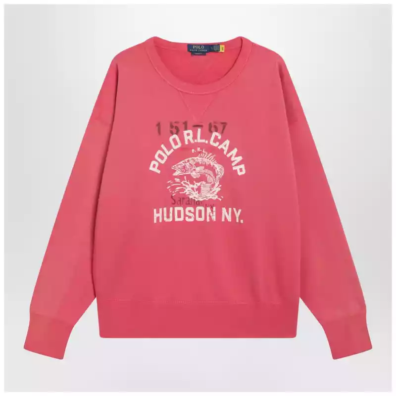 Polo Ralph Lauren Light red sweatshirt with logo print