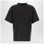 Balenciaga Light blue medium-fit T-shirt with logo