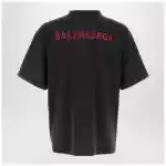 Balenciaga Light blue medium-fit T-shirt with logo